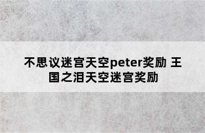 不思议迷宫天空peter奖励 王国之泪天空迷宫奖励